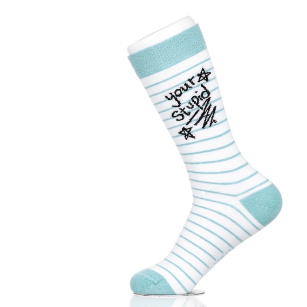 {Sock Atomica} Unisex ‘YOUR STUPID’ cotton novelty socks, Funny & Unique